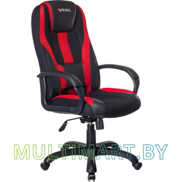 Кресло компьютерное Zombie VIKING-9/BL+RED (черный/красный)